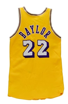 1970-1972 Game-Used Elgin Baylor Lakers Jersey MEARS A-10